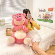 【30-55cm】Cute Sakura Lotso Plushie Strawberry Bear Plush Toy Doll Girl Pink Lotso Pillow Birthday Gi
