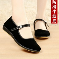 Cloth Shoes Women Black Cloth Shoes Casual Work Shoes Beef Tendon Sole Work Shoes Work Shoes