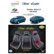 Coolmax - Semi Leather : Perodua Bezza - 1.3  ( Car Seat Cover full-set / Sarung Kusyen Kereta saiz-