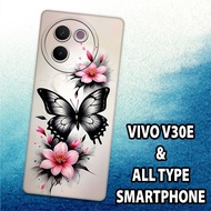 (KS26) Rubber Softcase for VIVO V30E 2024 Latest VIVO V30E Flower character image Motif Latest VIVO 