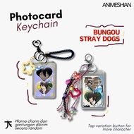 GANTUNGAN Photocard Keychain Bungou Stray Dogs - Animesian - Keychain, Anime Photo Card BSD