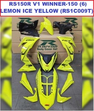 Rapido Cover Set Honda RS150R V1 V2 Winner-150 (6) Lemon Ice Yellow RS150 Supra GTR Winner150(6) / Motor Accessories