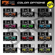 Fox rearshock Sticker