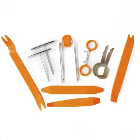 12pcs Car Door Clip Panel Radio Removal Tool For Saab 9-3 9-5 9000 93 900 95 aero 9 3 42250 42252 9-