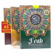 Al-quran I'rab SIZE A5 Medium HC - Translation Per Word Tajwid Color Nahwu Shorof - Moslem Irab - Al-Mubarok