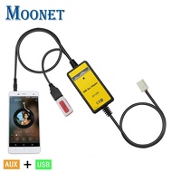 Moonet Car Music Adapter USB & AUX Input CD Changer 6+6pin for Toyota RAV4 Avenis Corolla Camry Vitz