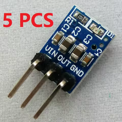 5 PCS DC 5V to 3.3V DC-DC Step-Down Power Supply Buck Module AMS1117 LDO 800MA