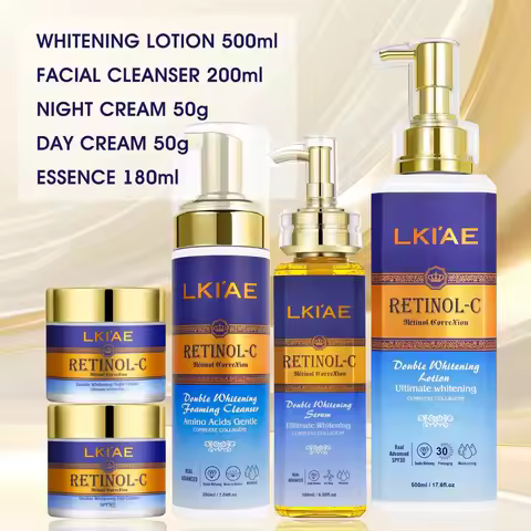 LKIAE Advanced Retinol Whitening Skin Care Set for All Skin Types, Moisturizing, Reduce Wrinkle, Dar