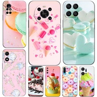 Case For Huawei y6 y7 2018 Honor 8A 8S Prime play 3e Phone Cover Soft Silicon Cream Dessert