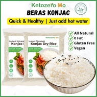 Ketozero Mo Beras Konjac Dry Rice Halal No Need Cook Healthy Diet Food Instant Shirataki Rice