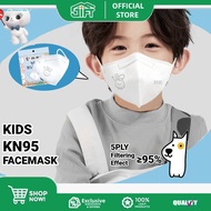 100PCS Kids KN95 Mask 5 Layers Duckbill Mask 3D Cartoon V Children Mask Protection Kids 5D Face Mask