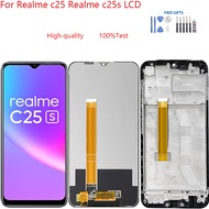 For Realme c25 Realme c25s LCD Display Touch Screen Digitizer Assembly For vivo Realme c25 Realme c2