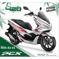 Sticker PCX - Striping PCX 150 - Cutting Striping Motor PCX 150 Body Putih Variasi 2 Warna - PCXM - 