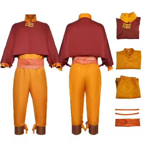 Aang Cosplay Costume Editio Avatar The Last Airbender Role Play for Halloween Carnival Party Anime C