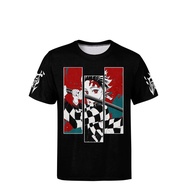 Anime T-Shirt 3D Printed Round Neck Shirts,Anime Shirts Novelty Short Sleeve Cosplay for Men,Size:S-