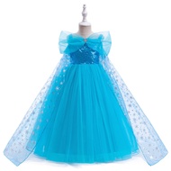 New Frozen elsa Princess Dress Girls Dress elsa elsa Children's Holiday Costume