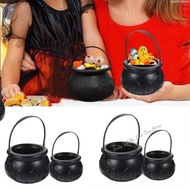 Cauldron Aaaaa Candy Halloween Bucket Witch Basket Plastic Treat Black Pot Bowl Kettle Trick Pumpk