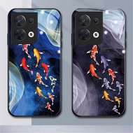 DIY Glass Phone Case Suitable for OPPO reno 8pro 7Z 8Z 7pro 5G 6 6Z 2F 2Z 8 4pro 3 2 8T 3pro 10pro 1
