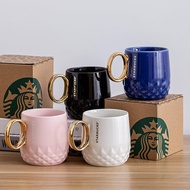 New Starbucks Classic mug Starbucks Ocean Cup Coffee mug Starbucks Gold Handle Mug Large Capacity Pineapple Ceramic Mug
