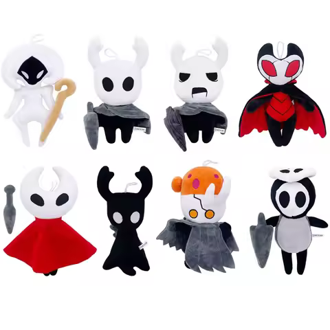 8pcs/lot 8inch Hollow Knight Plush Toys Hot Game Troupe Master Grimm Ghost Stuffed anime Dolls gifts