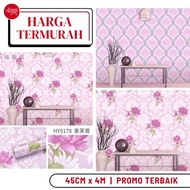Pink Batik Flower Wallpaper, Bedroom Wall Wallpaper, Pink Batik Flower Motif, Batik Wall Stickers
