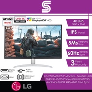 LG 27UP600 27" Monitor - 5ms/4K UHD 3840x2160/IPS Panel/HDMI/DP/Audio Out/HDR 400/DCI P3 95%/AMD Fre