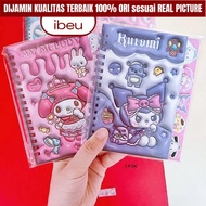 IBEU Notebook Planner Sanrio 3D Series My Melody Kuromi Cinnamoroll+Stickers – StationeryLucu School