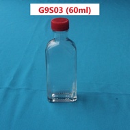 G9S GLASS BOTTLE (BOTOL KACA) (60ml) ( 1 UNIT INSIDE)