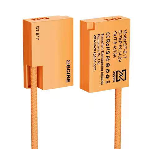 ZGCINE LP-E17 Dummy Battery with D-Tap Connector Power Cable D-Tap to LP-E17 Dummy Battery for Canon