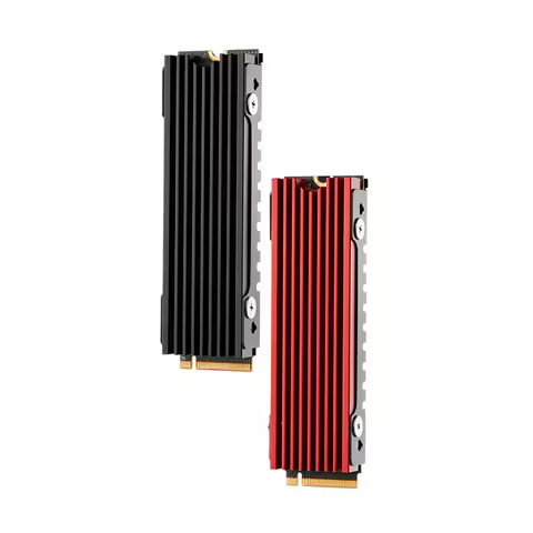 FinalCool Glacier M2 M.2 2280 SSD heatsink, Double-Sided Heat Sink, with Thermal Silicone pad for PC