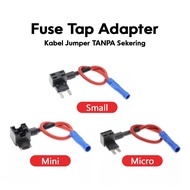 Jumper Cable Fuse Tap Connector Jumper Fuse Small/Micro/Mini/Socket Fuse box Motorcycle Car Without 