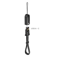 Short Data Cable USB Type C Kabel Data Mini Pendek Model Gantungan Kunci Keychain Universal Travel