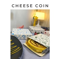 Cheese Coin Box/ Box Ivory/Box Foodgrade/Box Size 12x3x12/Box Coin/Box Cheese Coin Cake Box/ Coin Ca