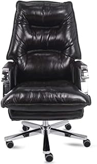 Computer Chair Office Chair, Swivel Leather Desk Chair Ergonomic Padded Recliner Height Adjustable Executive Chair Boss Chair LEOWE