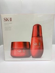 [ 💯至抵優惠．2件裝l-現貨正品] SKII PITERA 賦能煥采精華水&amp; 精華霜套裝 Pitera Skinpower Essence &amp; Cream Set (2pcs) SK-II