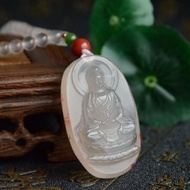 【聆願】天然南紅冰飄珠鏈冰飄佛牌吊墜項鏈