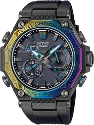 G-Shock for Men with Tough Solar and Multi-Band 6 Atomic Timekeeping, Resin Case and Band, Black, MTG-B2000YR-1A, Multicolor