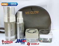 BESTSELLER MS GLOW 1 PAKET LENGKAP WHITENING/MS GLOW NIGHT CREAM+WHITE