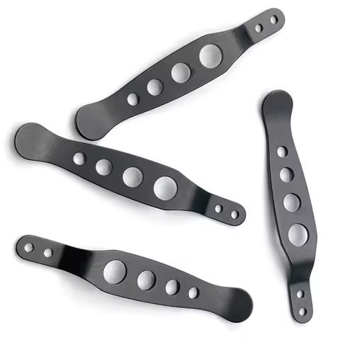 Titanium Alloy Fold Knife Back Clip Pocket Clamp for Rick Hinderer XM18 XM24 Zero Tolerance ZT 0055 