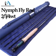 Original Maximumcatch 2/3/4WT Nymph Fly Fishing Rod IM10/36T Graphite Carbon Fiber 10/11FT Moderate Fast Action Nymph Fly Rod 24121new