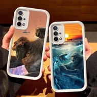 White Casing for OPPO A93 A35 F17 A15s A16K A15 A16E A54 Reno 4F 4 Lite Pro S71 Godzilla vs Kong