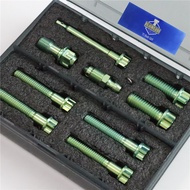 ไร้ที่ติ-Ti Gr5ไทเทเนียม Brembo 4ก้านเบรกคาลิปเปอร์ Bolt Banjo Bolt Caliper Pin M8 M10มีสินค้าจำหน่า