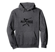 Aaron Judge All Rise - Black Print Hoodie - Apparel Pullover Hoodie