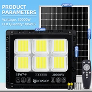 KKSKY ไฟโซล่าเซลล์ ไฟสปอร์ตไลท์ โซล่าเซลล์ แสงสีขาว 20000W 30000W 50000W 80000W Solar Light แสงสีขาว