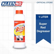 Kleenso Super Red Degreaser (1L) Removal of Stubborn Dirt Oil Grease Metal Cleaner Engine Degreaser