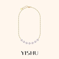 YISHU | Elegant Akoya Pearl Necklace