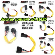 CDI SOCKET CONVERT TO CDI LC135 WIRE CDI MASUK CDI LC135 EX5 DREAM WAVE125 KRISS 120 KRISS 2 PNP LC 