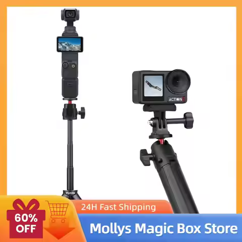 Selfie Stick Tripod Extension Rod Adjustable Handheld Pole Extended Selfie Stick for DJI Osmo Action