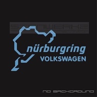2Pcs/Pair VW Nurburgring Decal Sticker GTI R Jetta Passat Golf logo emblem polo Pair