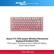 AULA F75 75% Gasket Wireless Mechanical Keyboard Gradient Pink - Dream Sakura Switch